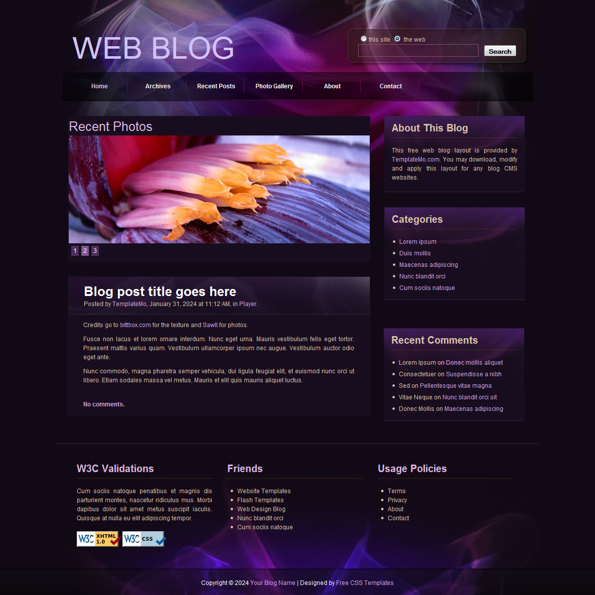 flash templates