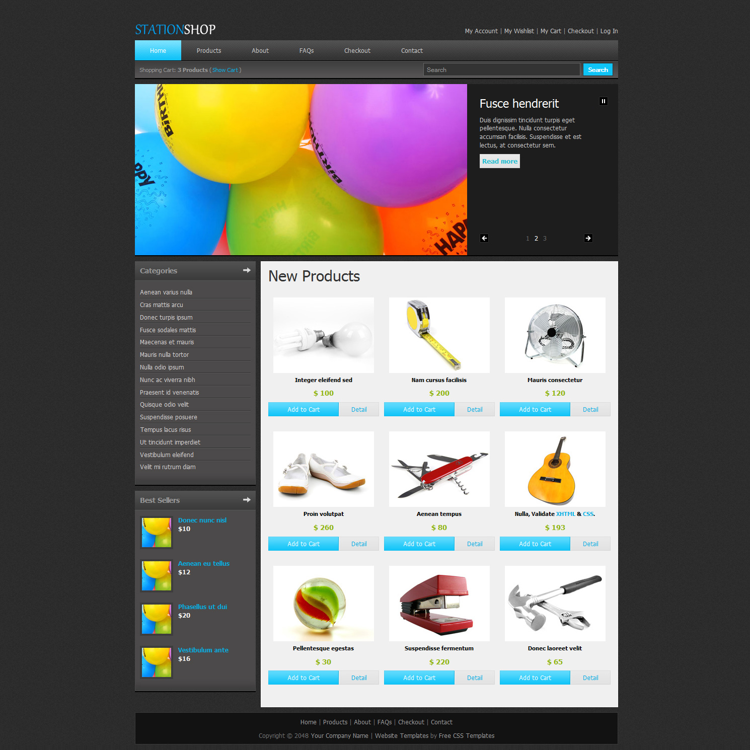 catalog website templates