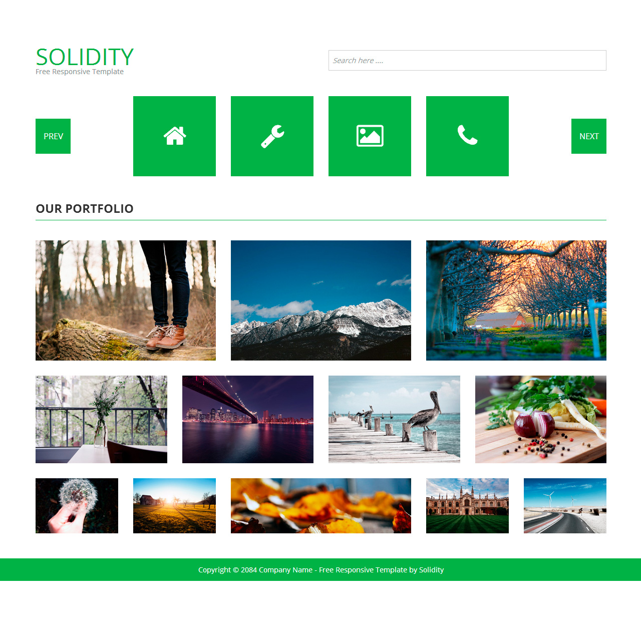 free gallery templates