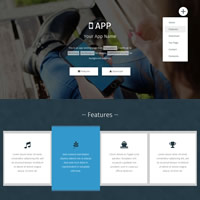 474 app landing responsive template