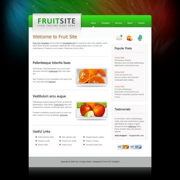 Fruit Site Template