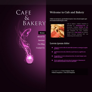 Cafe Bakery Template