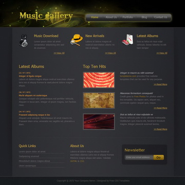 Music Gallery Template