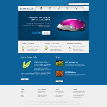 Blue Tech Template