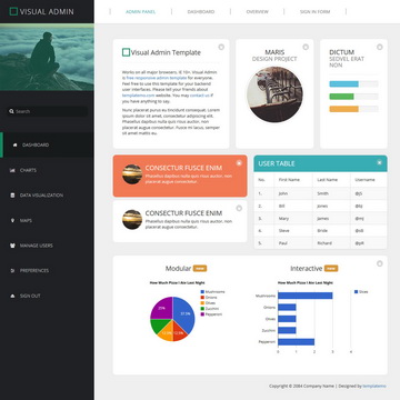 Visual Admin Template