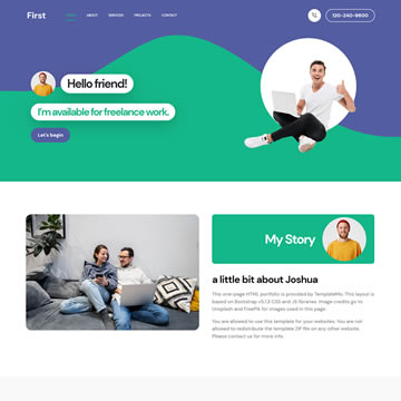 First Portfolio Template First Portfolio Template