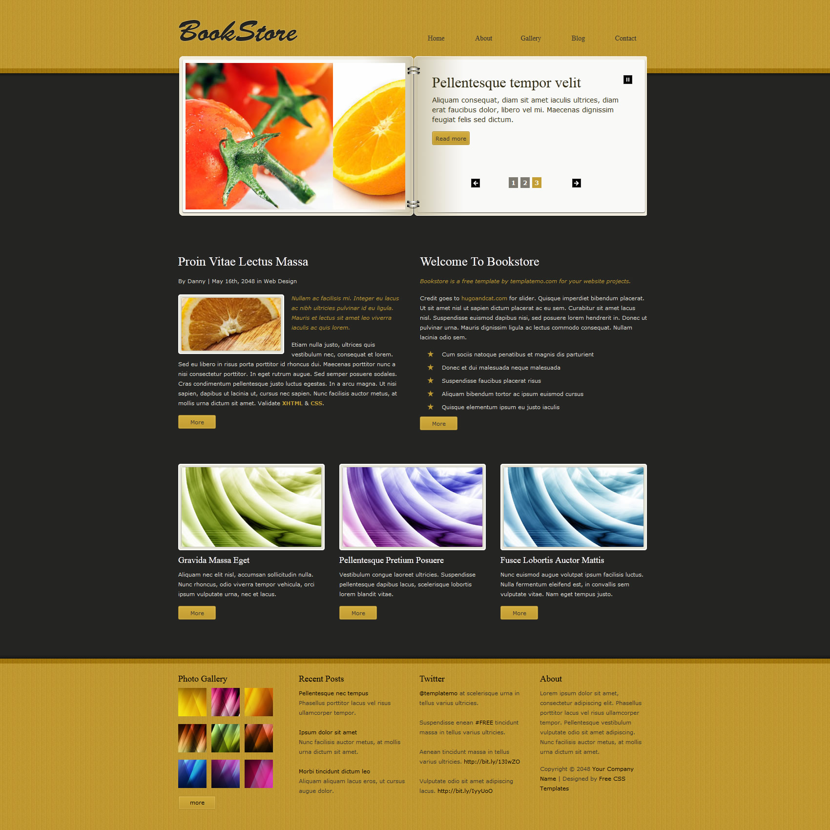 Bookstore Template Free